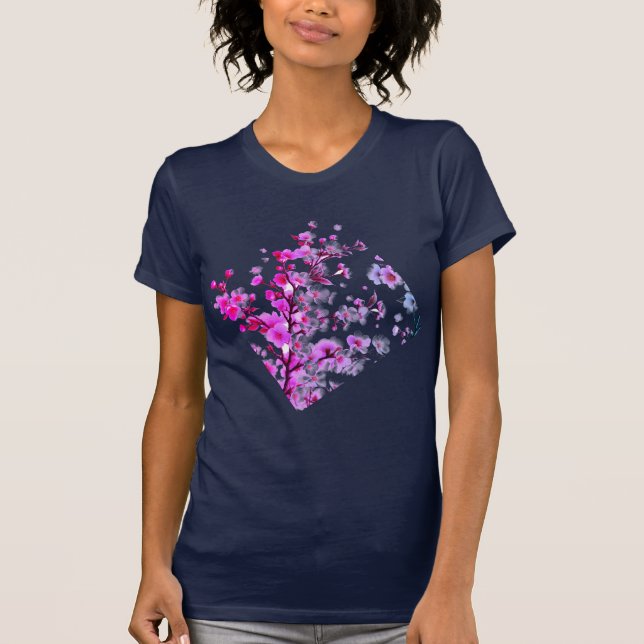 Camiseta de sueños en flor (Anverso)