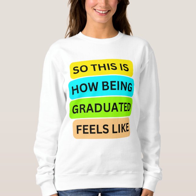 Camiseta de suéter blanco SO_This_IS_How_BEING_GRA (Anverso)