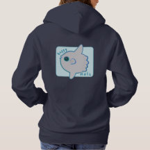 Camiseta de suéter de pez luna del océano feliz