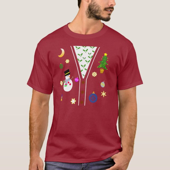 Camiseta de suéter navideño (Anverso)