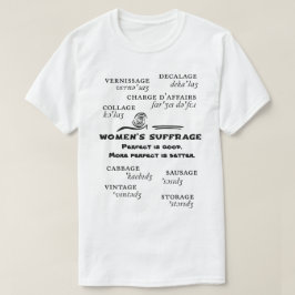 Camiseta de sufraga para mujeres