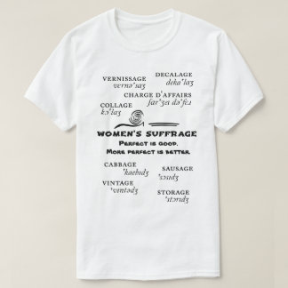Camiseta de sufraga para mujeres