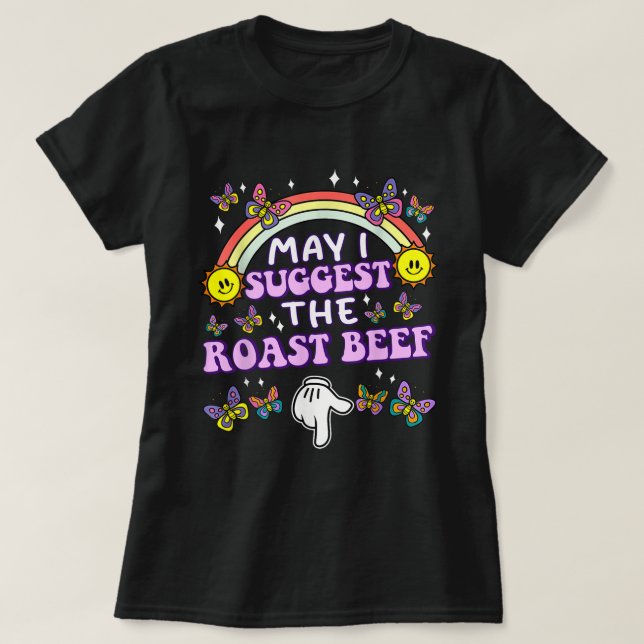 Camiseta de sugerencia de carne asada divertida (Diseño del anverso)