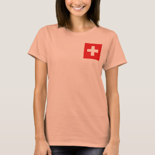 Camiseta de Suiza Bandera + Mapa