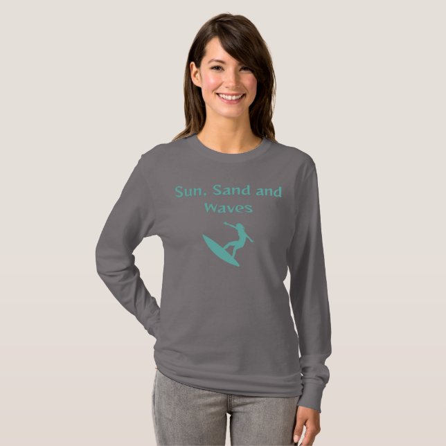 Camiseta de Sun, Sand y Waves (Anverso completo)