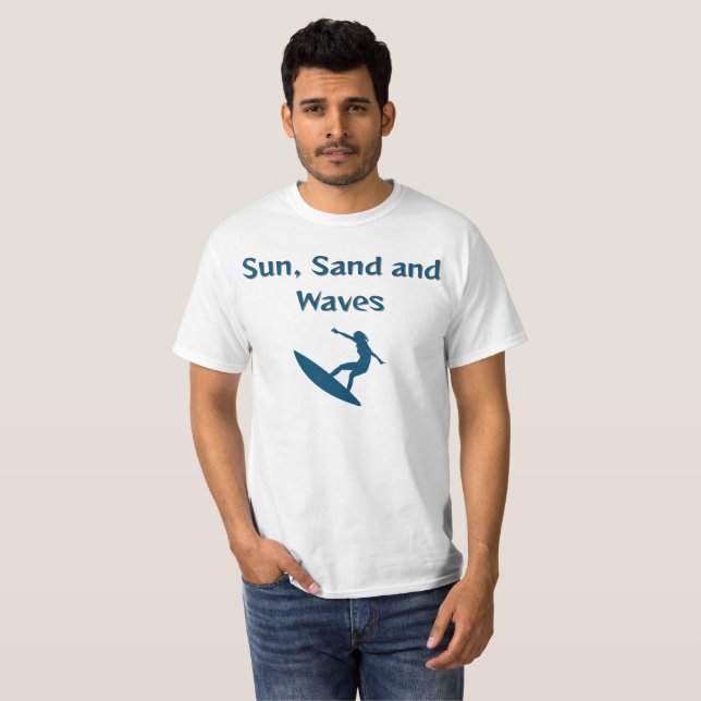 Camiseta de Sun, Sand y Waves (Anverso completo)