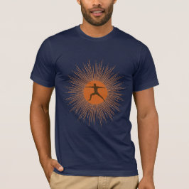 Camiseta de Sunburst Warrior Pose Yoga