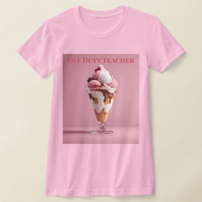 Camiseta De Sundae Rosada Fuera De Servicio (Distribución)
