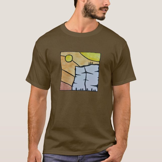 Camiseta de Sunset con los hombres escalando el pr (Anverso)