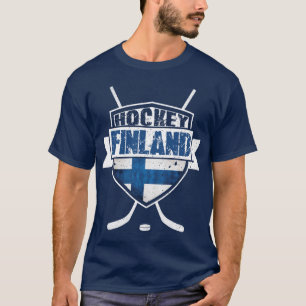 Camiseta de Suomi del escudo de Finlandia del