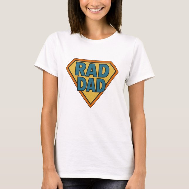 Camiseta de super papá de Rad Dad (Anverso)