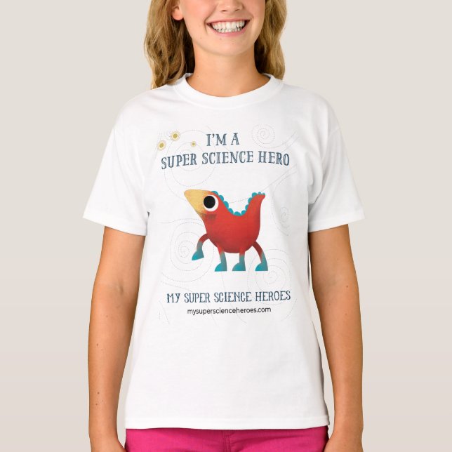 Camiseta de Super Science Chica MrO (Anverso)
