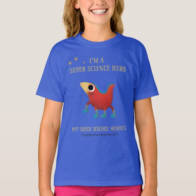 Camiseta de Super Science Chica MrO (Anverso)