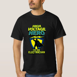 Camiseta de superhéroe de alto voltaje