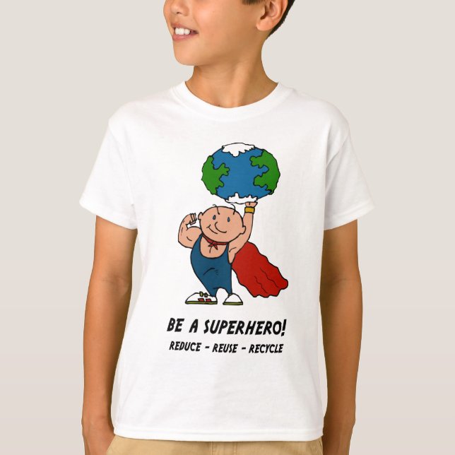 Camiseta de superhéroe del Día de la Tierra (Anverso)