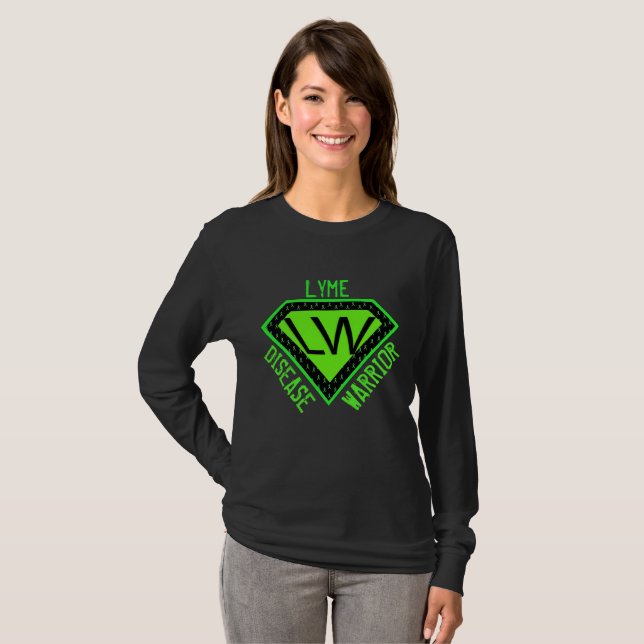 Camiseta de superhéroe guerrero de la enfermedad d (Anverso completo)