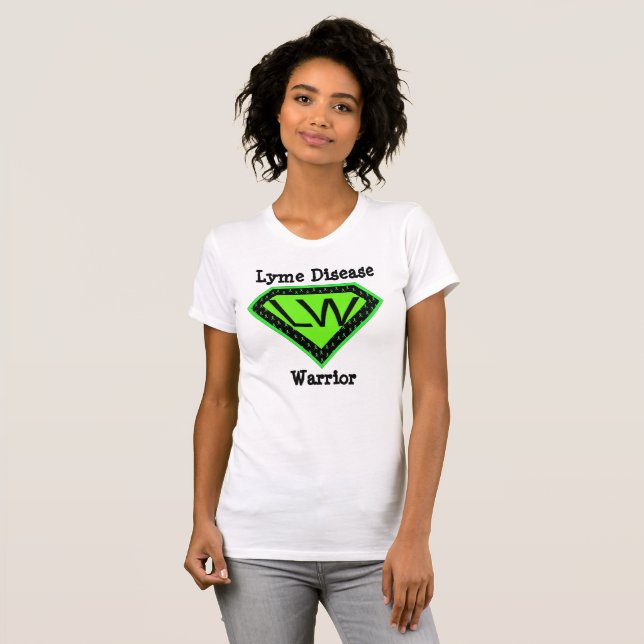 Camiseta de superhéroe guerrero de la enfermedad d (Anverso completo)