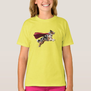 Camiseta de superhéroe infantil linda Australian S