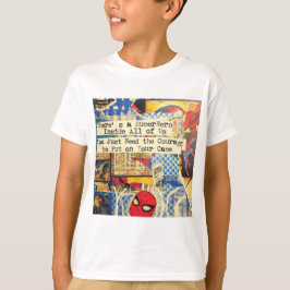Camiseta de superhéroe niño