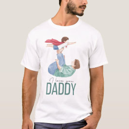 Camiseta de Superhéroe Papá y Niño Te Amo Papá