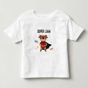 Camiseta de superhéroe perro bebé