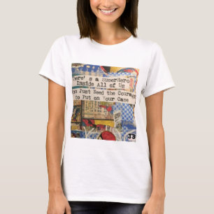 Camiseta de superheroína femenina