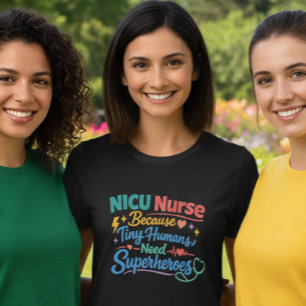 Camiseta de Superheroínas Enfermeras en la UCIN pa
