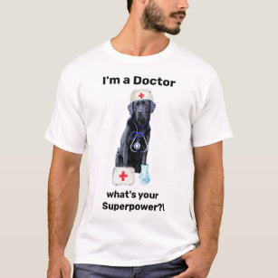 Camiseta de superMédica profesional de perro médic