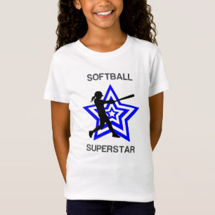 Camiseta de superstar de sóftbol para niñas