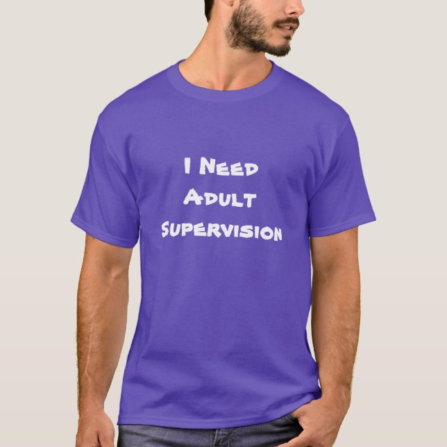 Camiseta de supervisión para adultos  (Anverso)