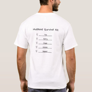 Camiseta de supervivencia de marido linda