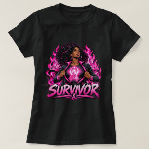 Camiseta de Superviviente de Cáncer de Seno Mujer