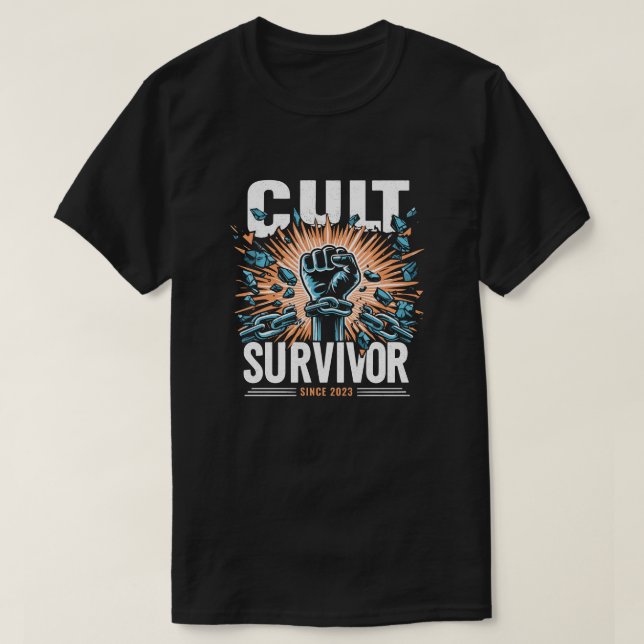 Camiseta de superviviente de culto | Libertad | Re (Diseño del anverso)