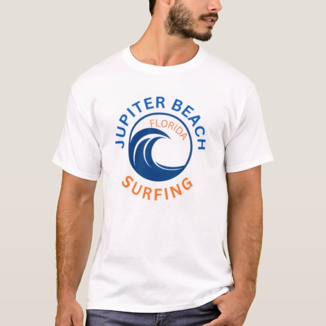 Camiseta de surf de Jupiter Beach Florida (Anverso)