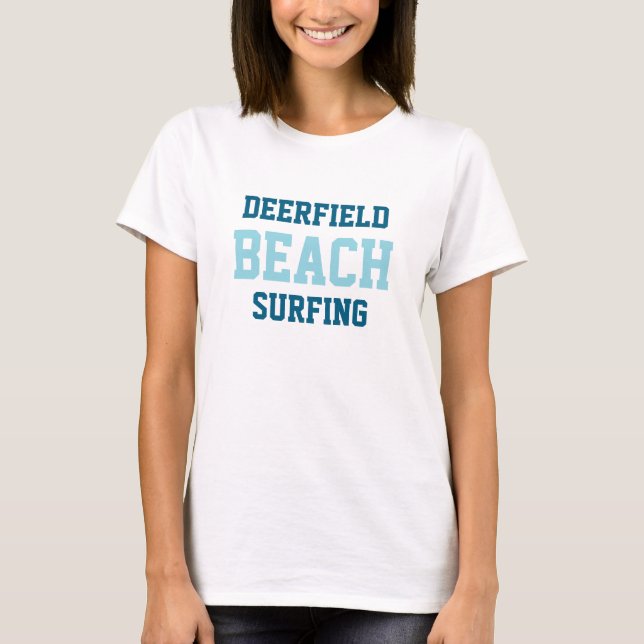 Camiseta de Surf Deerfield Beach Florida (Anverso)