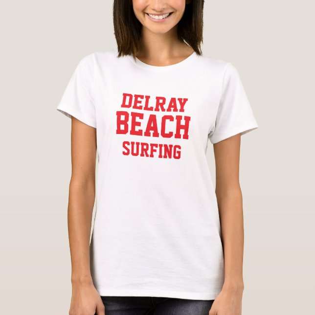 Camiseta De Surf Delray Beach Florida (Anverso)