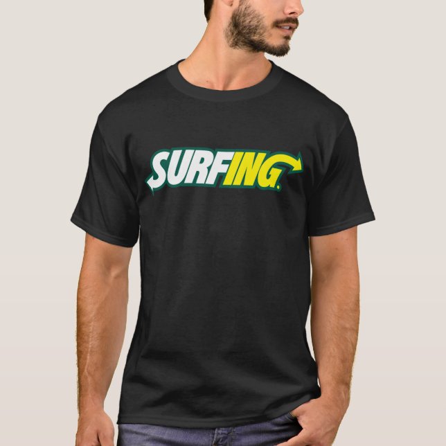 Camiseta de surf/metro (Anverso)