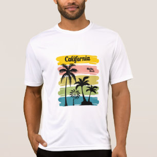 Camiseta de Surf Vintage de California Malibu Beac