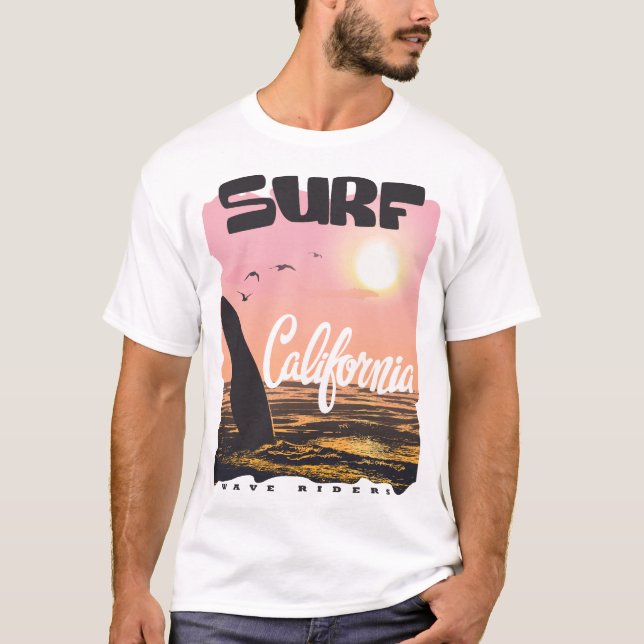 Camiseta De Surf Wave Riders (Anverso)