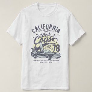 Camiseta de Surfing de la Costa Oeste