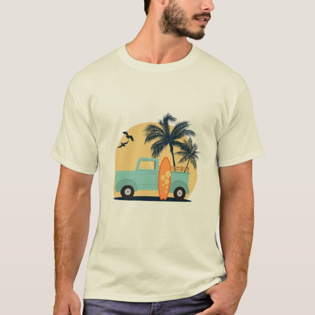Camiseta de Surfing Retro (Anverso)