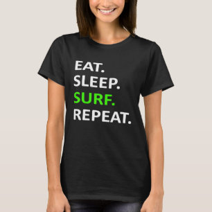 Camiseta de surfista de camisas repetidas para dor