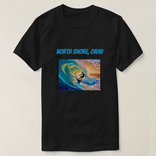 Camiseta de surfista de personalizable (Diseño del anverso)