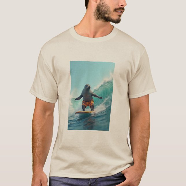 camiseta de surfista de sellado (Anverso)