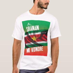 Camiseta de Suriname con el texto