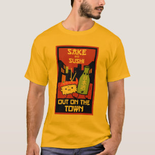 Camiseta De Sushi Y Sake Foodies