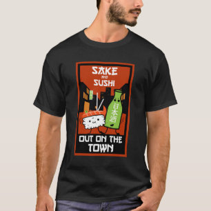 Camiseta De Sushi Y Sake Foodies