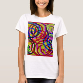 Camiseta de Swirls colorida
