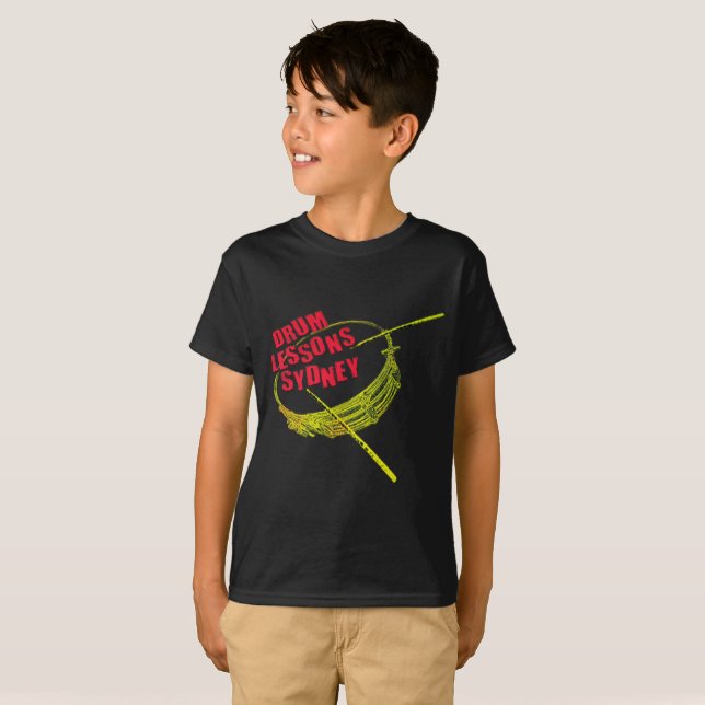 Camiseta de Sydney de las lecciones del tambor (Anverso completo)
