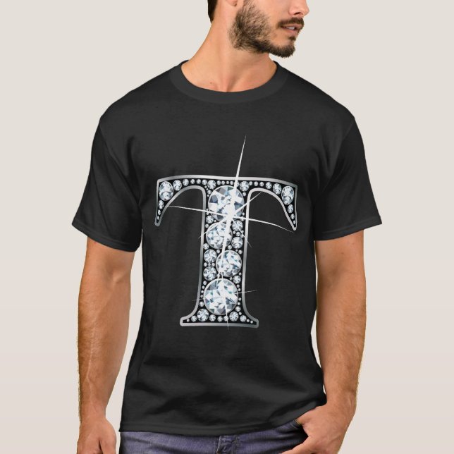 Camiseta de "T" Faux-"Diamond Bling" (Anverso)